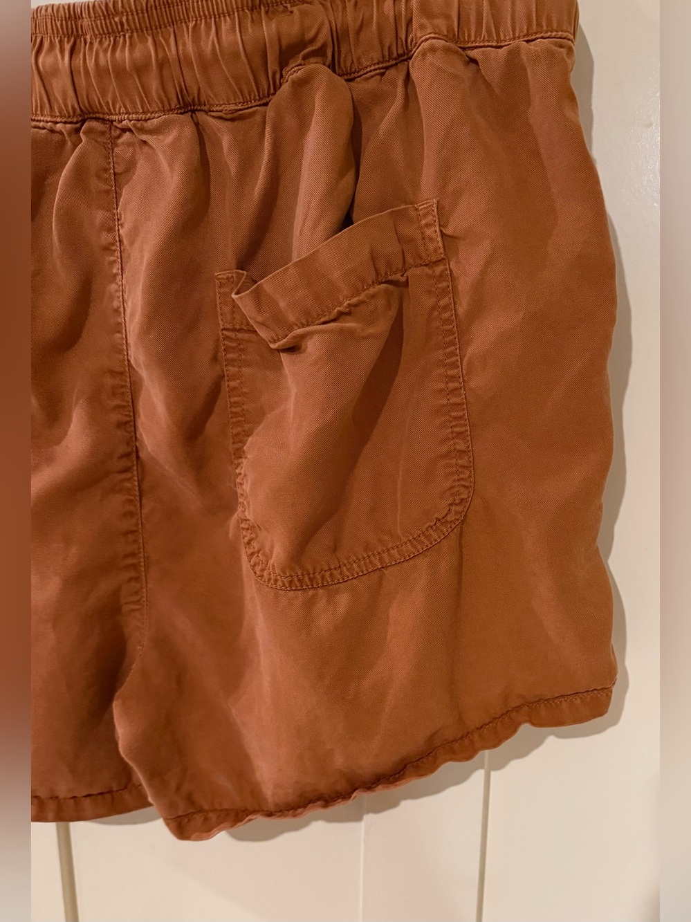Quince Terracotta Vintage Wash Utility Shorts Women's Size Large - Picture 7 of 14